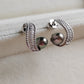 'Wild' earrings genuine Keshi tahitian south sea pearls