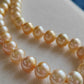 8-11.1mm Genuine golden south sea pearl necklace strand