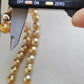 9-12.6mm Genuine golden south sea pearls designer necklace