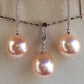 'Fairy Peach' Jewellery set Genuine freshwater pearls 11.8-12.2mm