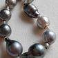 8.3-12.7mm Genuine tahitian south sea pearl baroque necklace