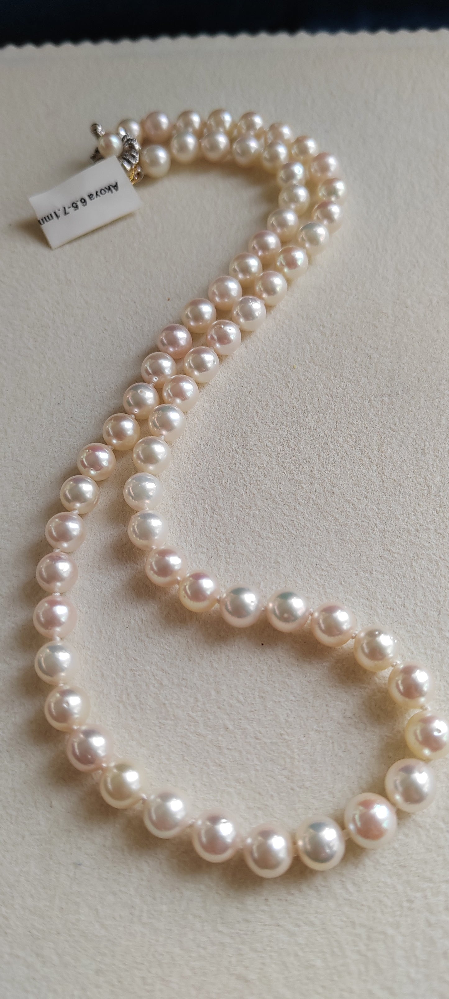 6.5-7mm Genuine Akoya pearls classic necklace