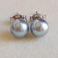 6-6.5mm Genuine silver Akoya pearls Essential earrings studs
