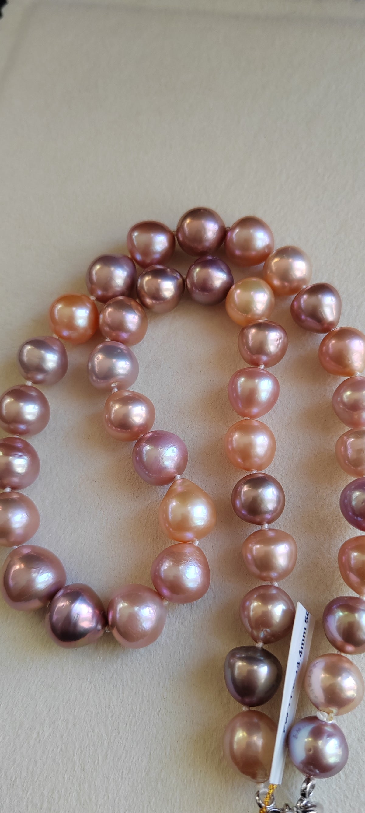 11-13.4mm Genuine freshwater pearl Rainbow necklace