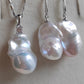 Classic baroque jewelry set Genuine freshwater pearl 12-13mm x20mm