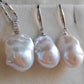 Classic baroque jewelry set Genuine freshwater pearls 13-14x18mm