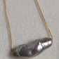 'Mermaid' 18k gold solitaire necklace Genuine Keshi Tahitian south sea pearl 9.6x25.3mm 'Wild'