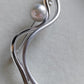 7.8mm Genuine Japanese akoya pearl AAA sterling silver elegant brooch/pendant