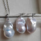 Classic baroque jewelry set Genuine freshwater pearl 12-13mm x20mm