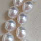 9-10.7mm Genuine south sea white pearl 14k gold necklace