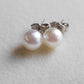 6-6.5mm Genuine Akoya Saltwater pearls every day earrings studs