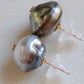 Timeless Elegance: 18k gold diamond earrings genuine tahitian keshi pearls 30.5ct