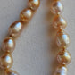 7.7-9.9mm Genuine Golden south sea earrings classic necklace