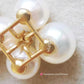 'Little clover' pendant 18k gold diamond genuine Japanese akoya  pearl 3.5-5.8mm