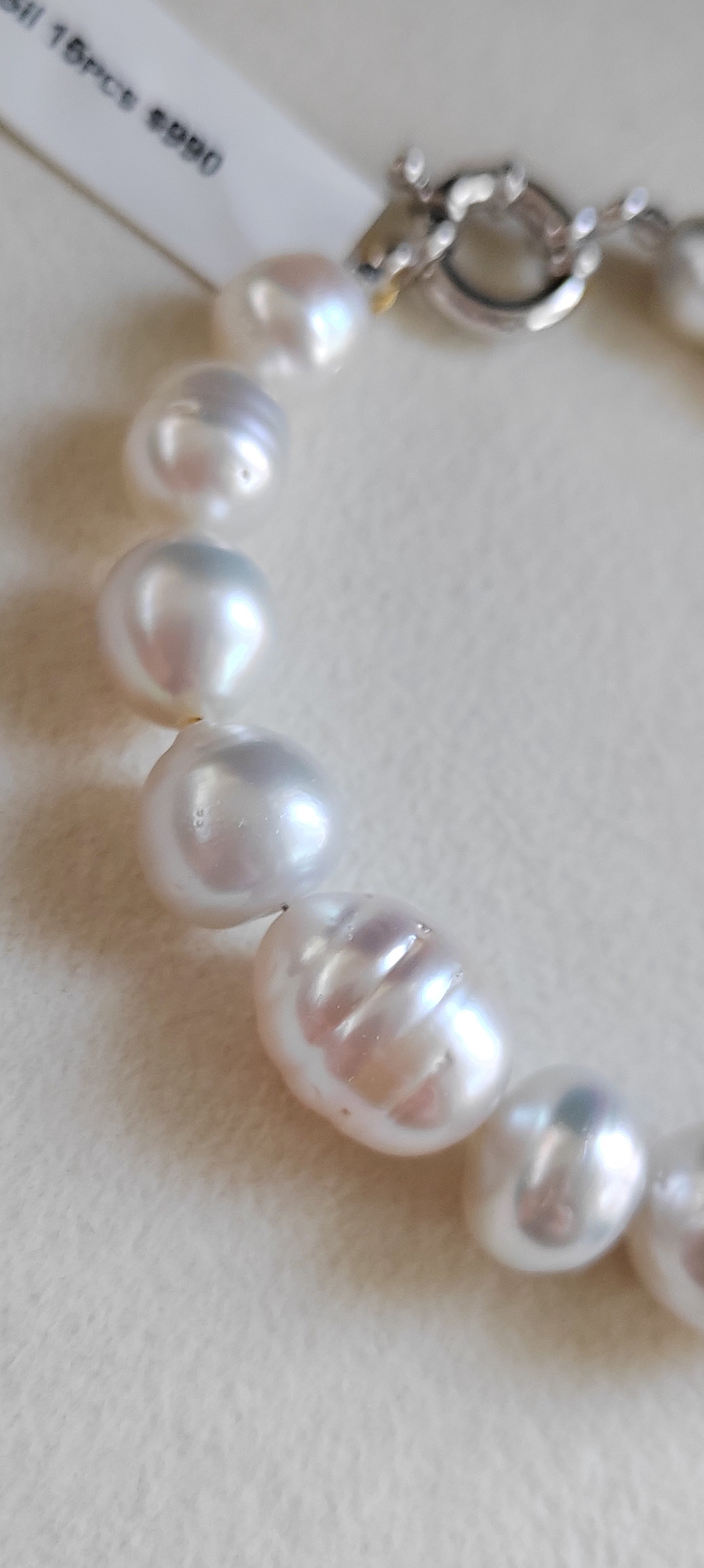 8.8-13.3mm Genuine south sea white pearl bracelet