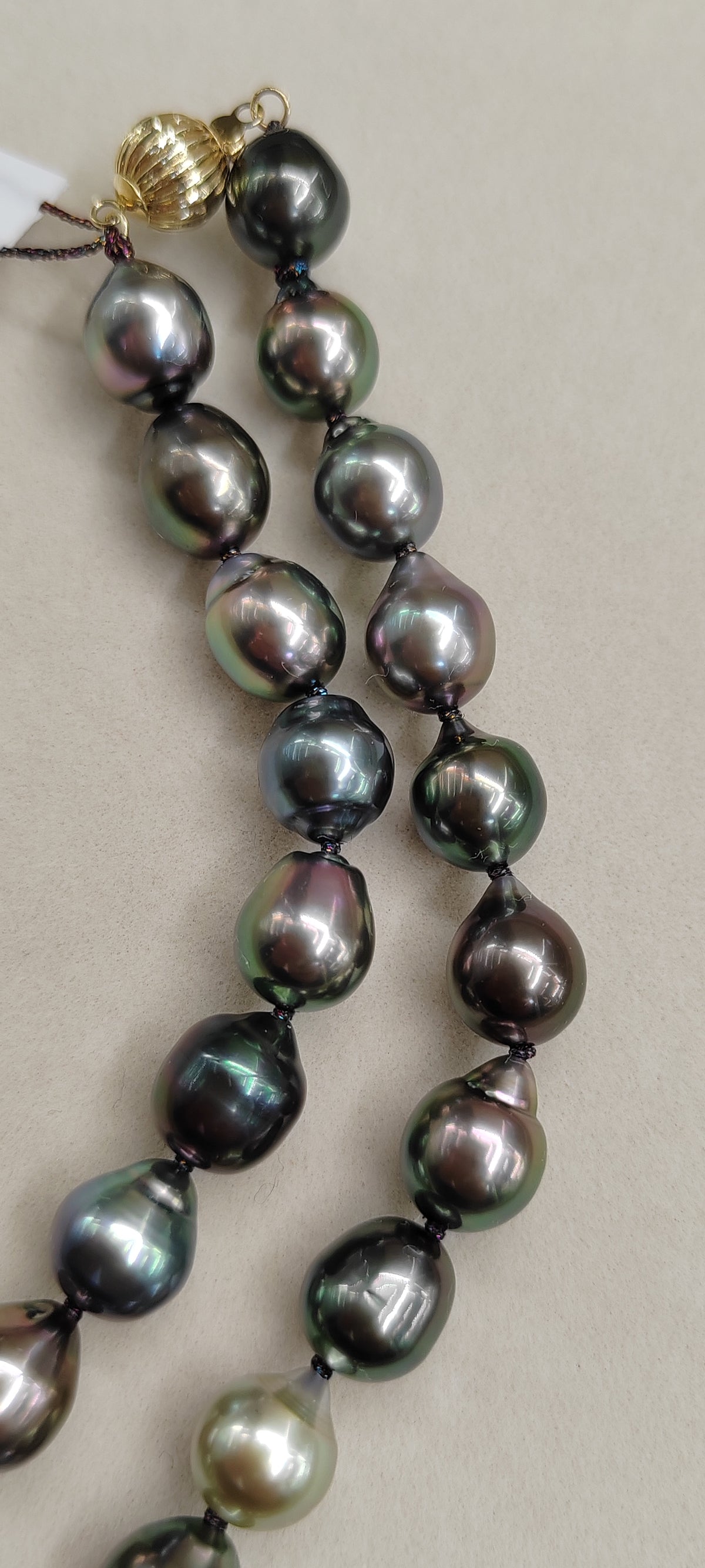 Rare release Rikitea Tahitian sea pearl necklace 9-10.8mm