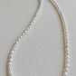 3.5-4mm Genuine freshwater keshi pearls classic necklace