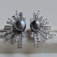 'Wild' earrings genuine tahitian south sea Keshi pearls 7.5mm