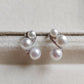 3.8-5.9mm Genuine freshwater pearls classic earrings sterling silver