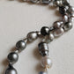 8.3-12.7mm Genuine tahitian south sea pearl baroque necklace