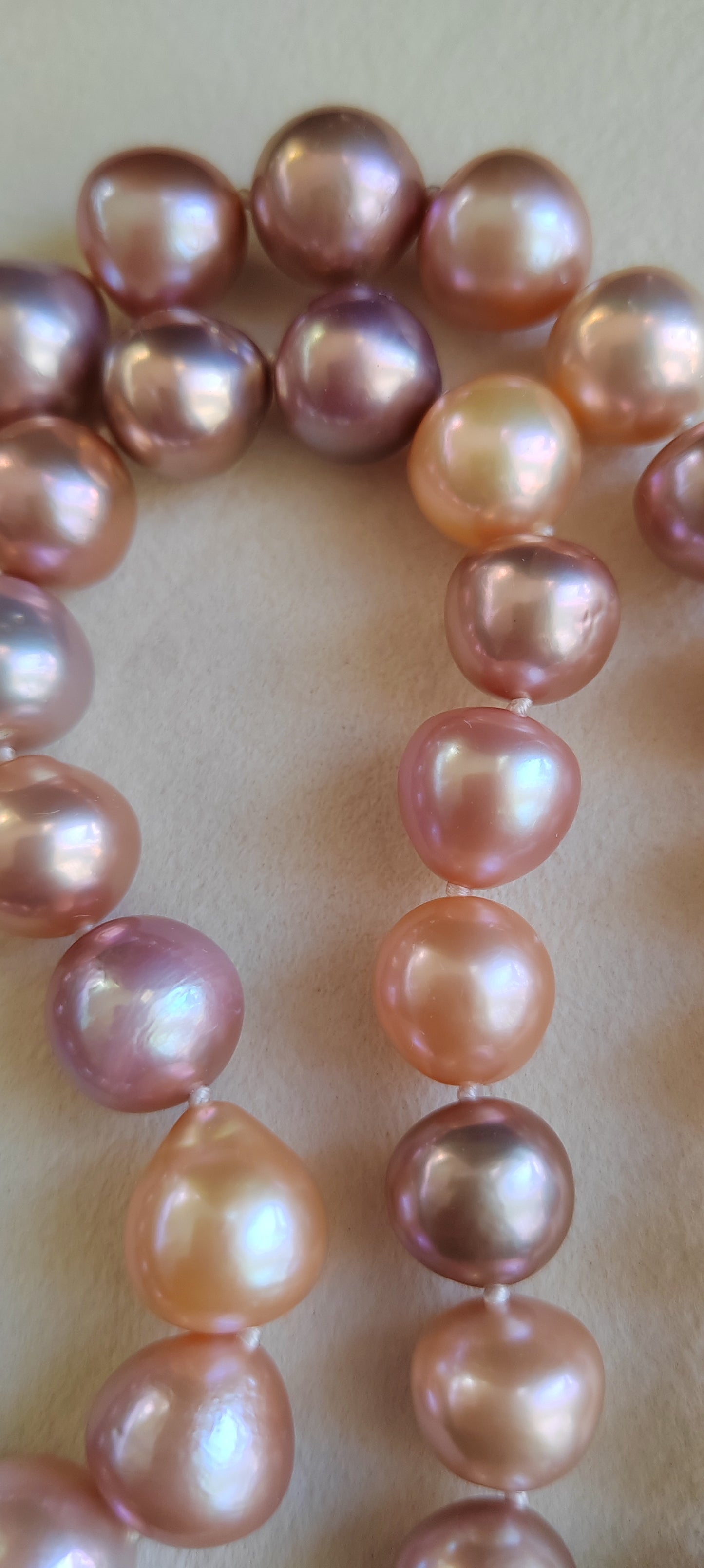 11-13.4mm Genuine freshwater pearl Rainbow necklace