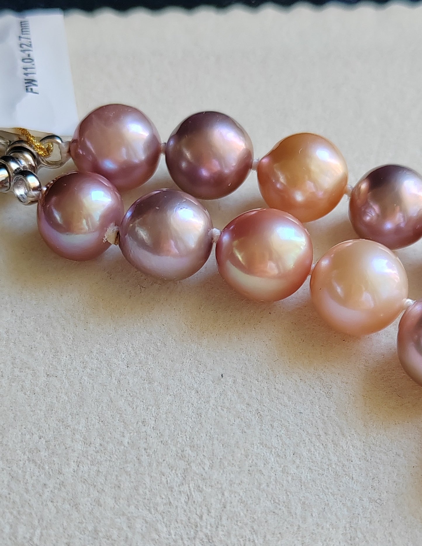 11-12.7mm Genuine freshwater pearls classic necklace