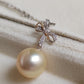 18k gold pendant genuine golden south sea pearl 10.8mm