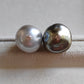 Timeless Elegance: 18k gold diamond earrings genuine tahitian keshi pearls 30.5ct