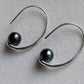 8.1mm Genuine tahitian south sea pearls classic hooms earrings