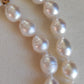 9-10.8mm Genuine Australian south sea white pearls 14k gold necklace