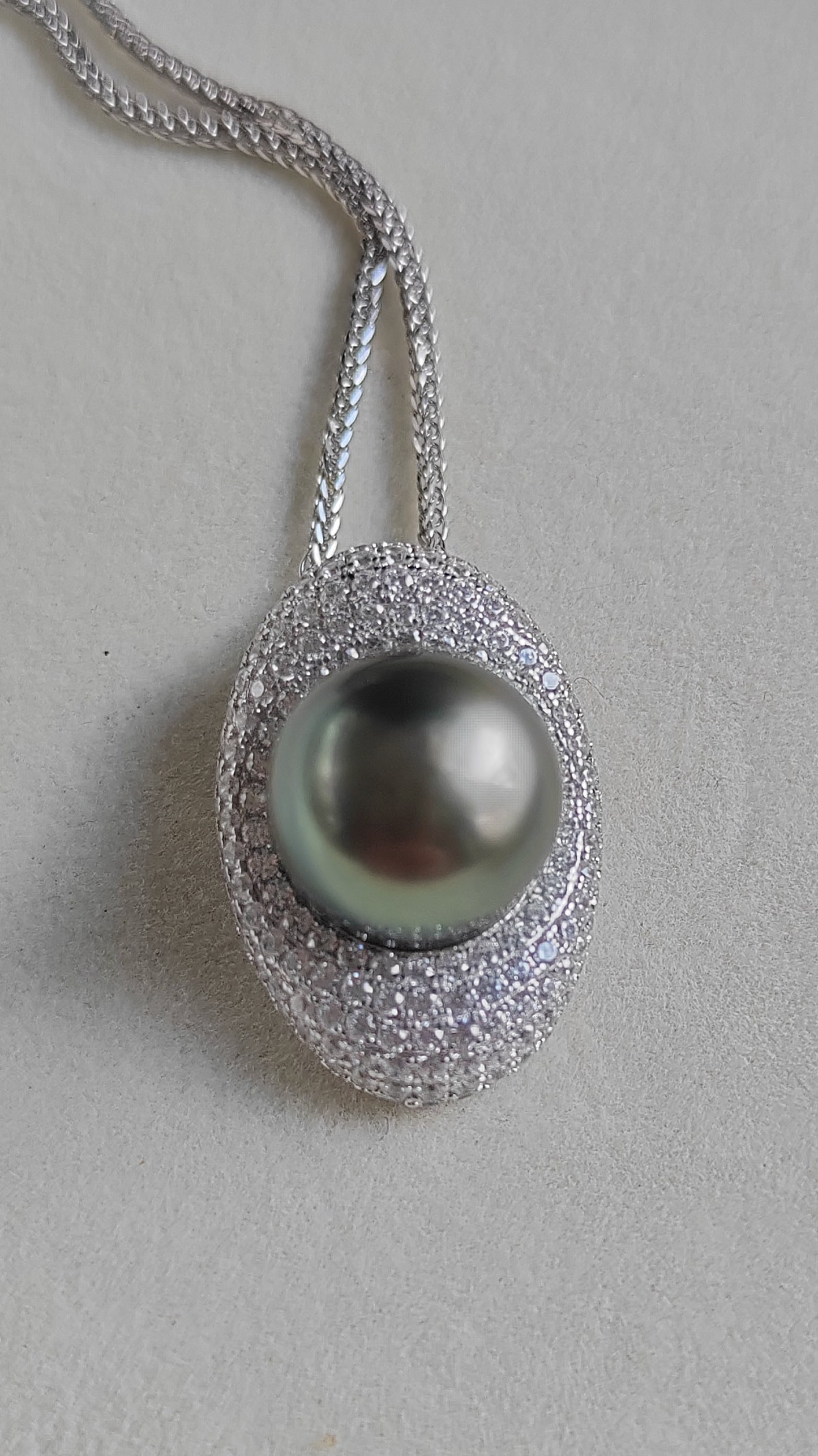 12.3mm Genuine tahitian south sea pearl luxury necklace