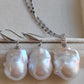 Classic baroque jewelry set Genuine freshwater pearls 13-14x18mm