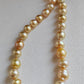 9-12.6mm Genuine golden south sea pearls designer necklace