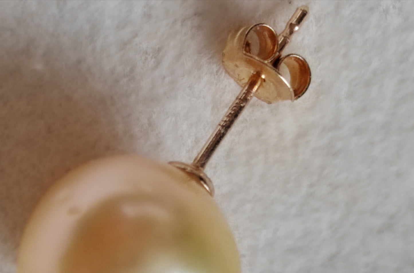 10k gold Essential earrings studs genuine golden south sea pearls 10.2mm