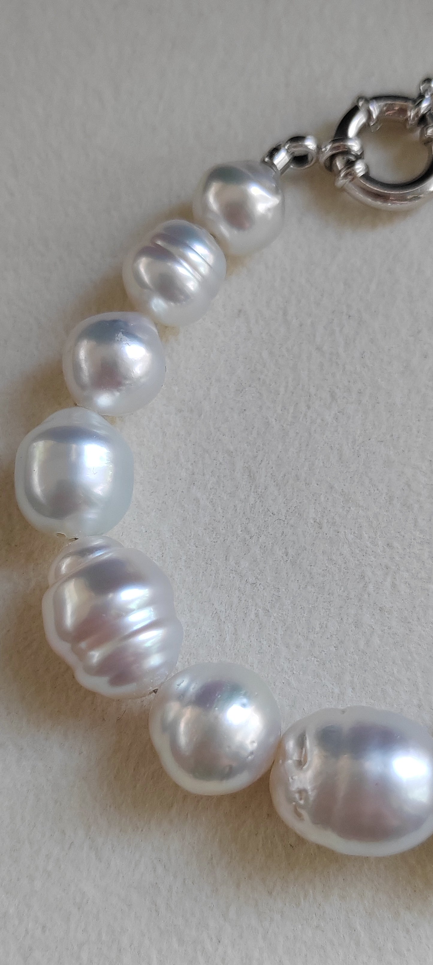 8.8-13.3mm Genuine south sea white pearl bracelet
