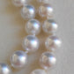 9.8-14.8mm Genuine south sea white pearls classic necklace