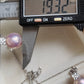 'Silver Clovers' jewelry set Genuine freshwater pearls 13-13.4mm