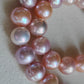 'Rainbow' necklace 10.8-13mm Genuine freshwater pearls
