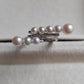 3.8-5.9mm Genuine freshwater pearls adjustable ring silver