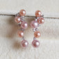 3.8-4.8mm Genuine freshwater pearls multicolour earrings