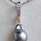 Classic Jewellry set Genuine tahitian sea pearls 10.2-10.4mm
