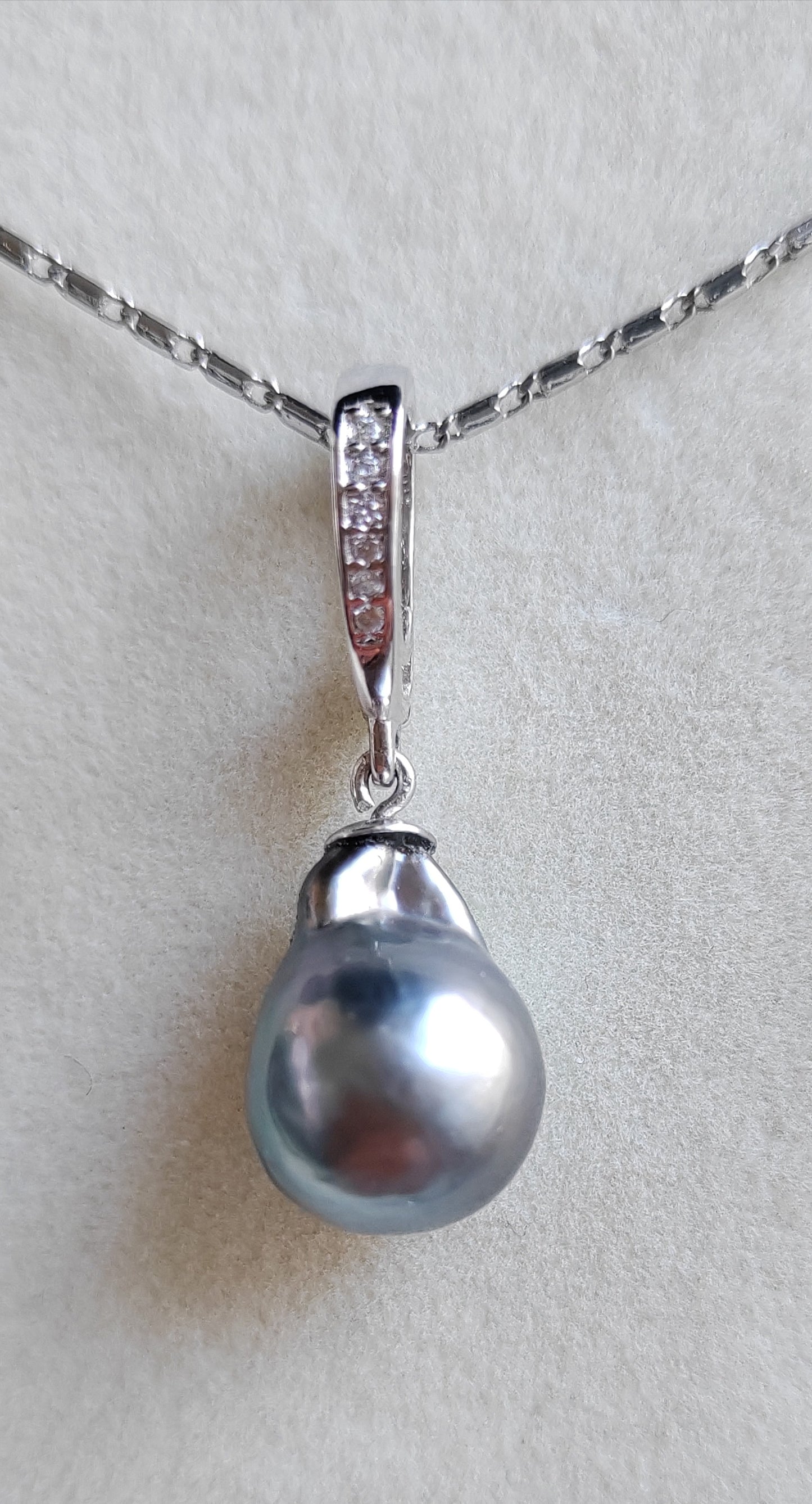 Classic Jewellry set Genuine tahitian sea pearls 10.2-10.4mm