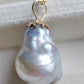 30.4ct Genuine Keshi south Sea pearl 14k gold pendant