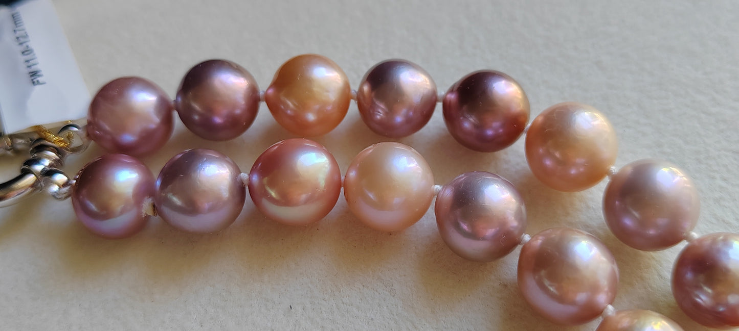 11-12.7mm Genuine freshwater pearls classic necklace