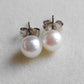 6-6.5mm Genuine Akoya Saltwater pearls every day earrings studs