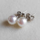 6-6.5mm Genuine Akoya Saltwater pearls every day earrings studs