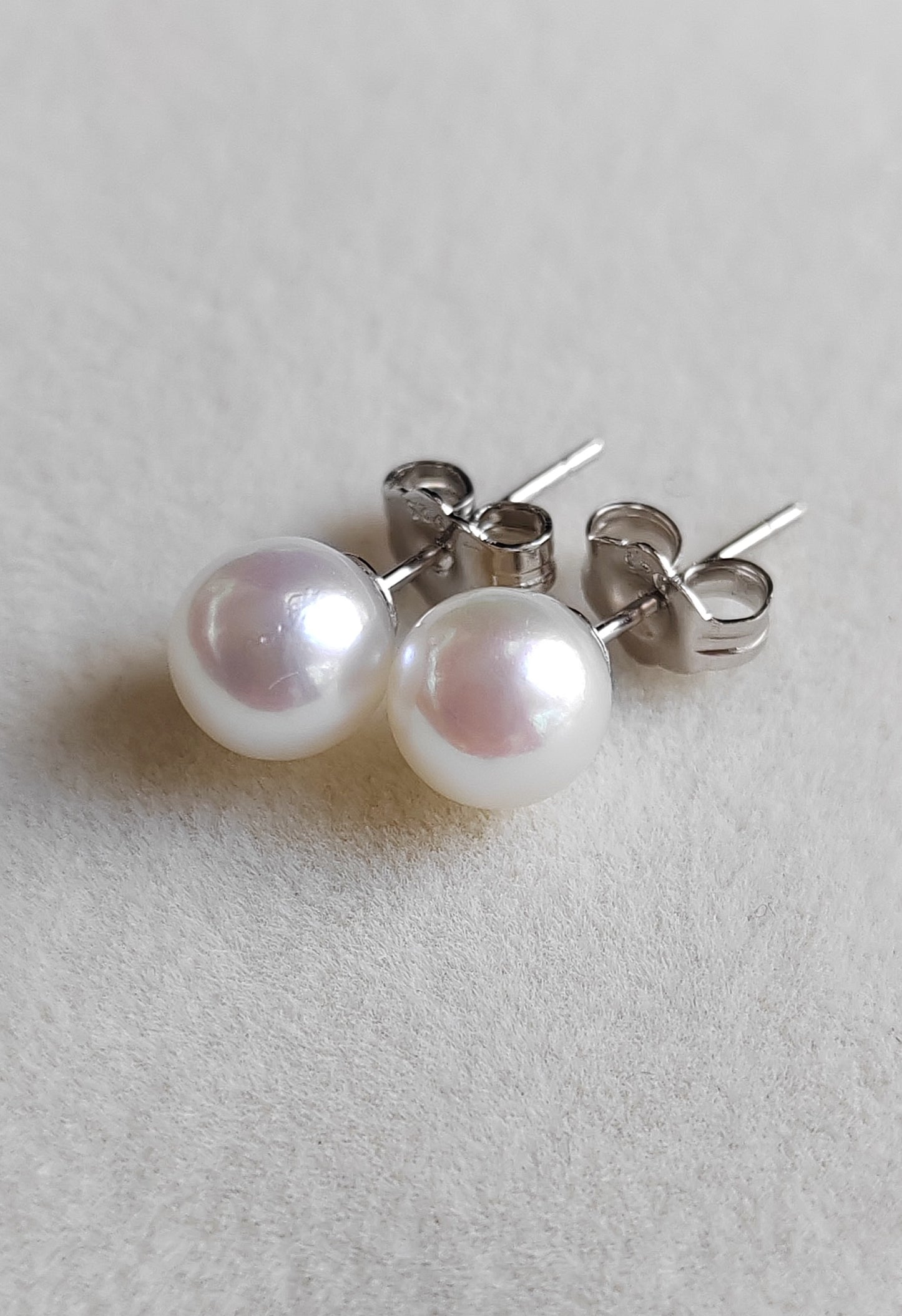 6-6.5mm Genuine Akoya Saltwater pearls every day earrings studs