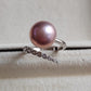 11.5mm Genuine freshwater pearl silver ring