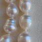 9-10.8mm Genuine Australian south sea white pearls 14k gold necklace