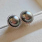 10.1mm Genuine tahitian sea pearls two way earrings